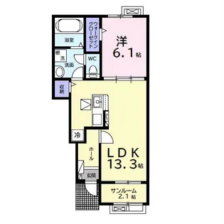 ウルルII【1階】の間取り