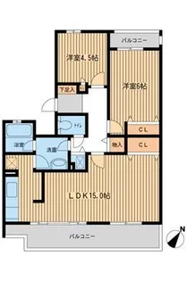 セレーノ大宮【3階】の間取り