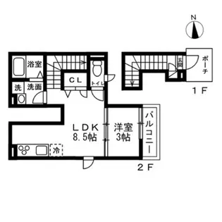 ForestIII西寺尾【2階】の間取り
