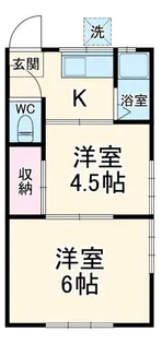 高島台アパート【2階】の間取り