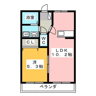 アンフィニたかしま【2階】の間取り