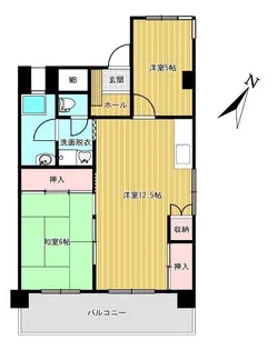 大問口ビル【6階】の間取り