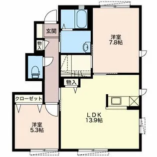 ブランシェ藤森 A【1階】の間取り