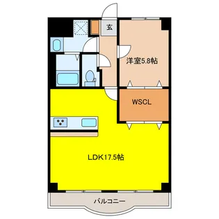 NARABU6番館【2階】の間取り