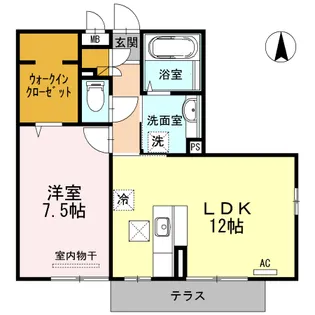 granze one【1階】の間取り