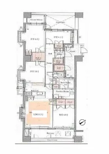 シェヌ新横浜【5階】の間取り