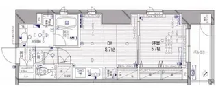 デュオスカーラ関内【6階】の間取り