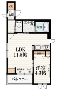 Maison Noble【4階】の間取り