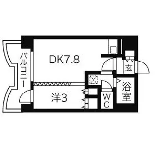 札幌ビオス館【11階】の間取り