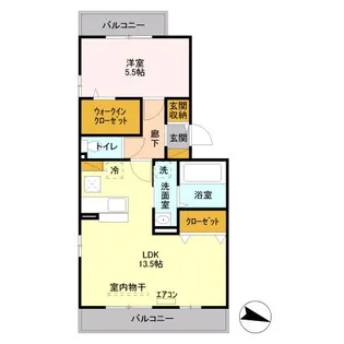 フェイバリッチ新和 B【1階】の間取り