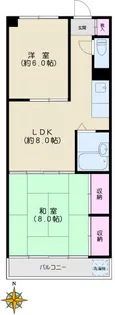 真砂マンション【2階】の間取り