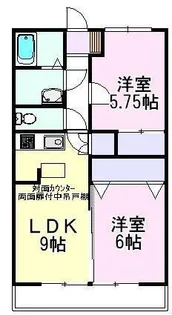ヴェルアージェ若宮【2階】の間取り