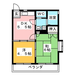 光アパート【2階】の間取り