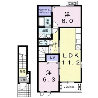 サンリットYII【2階】の間取り