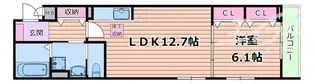 ジーアンビエンス【1階】の間取り
