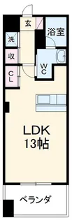 グレンパーク中島【3階】の間取り
