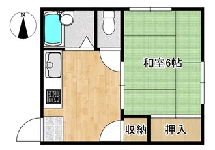 松島コーポ【2階】の間取り