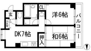 イースガーデン【1階】の間取り