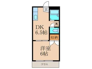 ハイムサモト【1階】の間取り