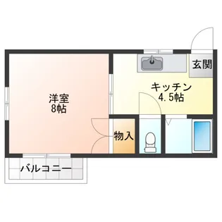 ヴィラフィレンツェ【2階】の間取り