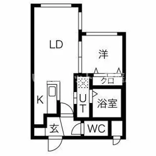 アマン恵庭【2階】の間取り