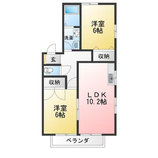 ソレーユS【1階】の間取り