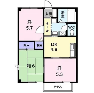 アーバンライフB【1階】の間取り