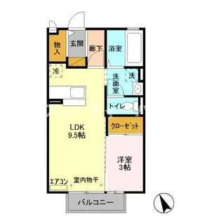 プレアデス見川E【2階】の間取り