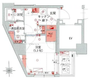 ハーモニーレジデンス品川荏原【3階】の間取り