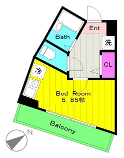 フォセット【2階】の間取り