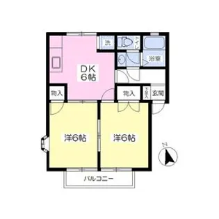 メゾン・ド・クレールA【2階】の間取り