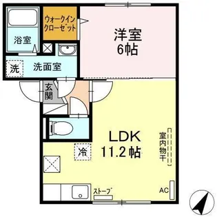 エリーズ【1階】の間取り