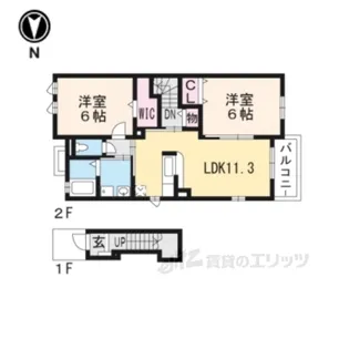 メゾン・ド・スリジェ【2階】の間取り