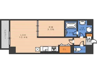 KGソフィアアベノ播磨町【8階】の間取り