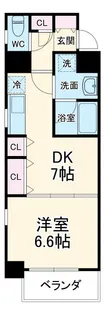 レジディア高岳【6階】の間取り