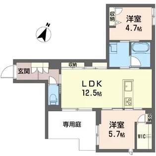 リトルベアー【1階】の間取り
