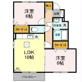 グランドソレーユII【1階】の間取り