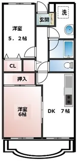 アムール吉野【3階】の間取り