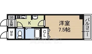 メゾンリジエール【3階】の間取り