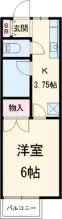 グリーンハイツ【1階】の間取り
