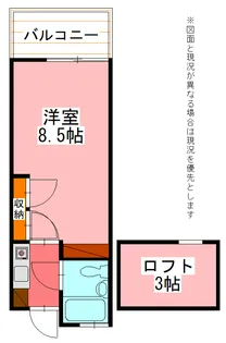 遊眠舎【2階】の間取り