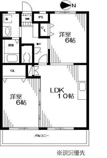リヴィエール・ボーII【3階】の間取り