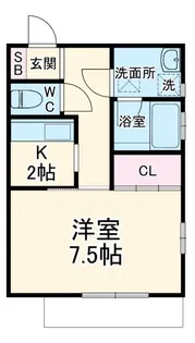 レジデンスおゆみ野A【1階】の間取り
