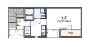 レオネクストキャトル ポッシュ【1階】の間取り