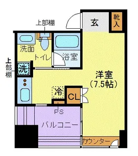 ザ・タワー芝浦【10階】の間取り