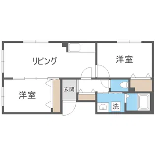 ラフィーネ西町【4階】の間取り