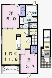 アドバンテージ II【2階】の間取り