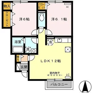 ソフィアコート B【1階】の間取り