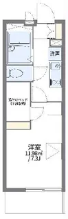レオパレス大内【3階】の間取り