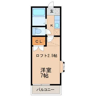 フリーダムヒル白鳥D【1階】の間取り